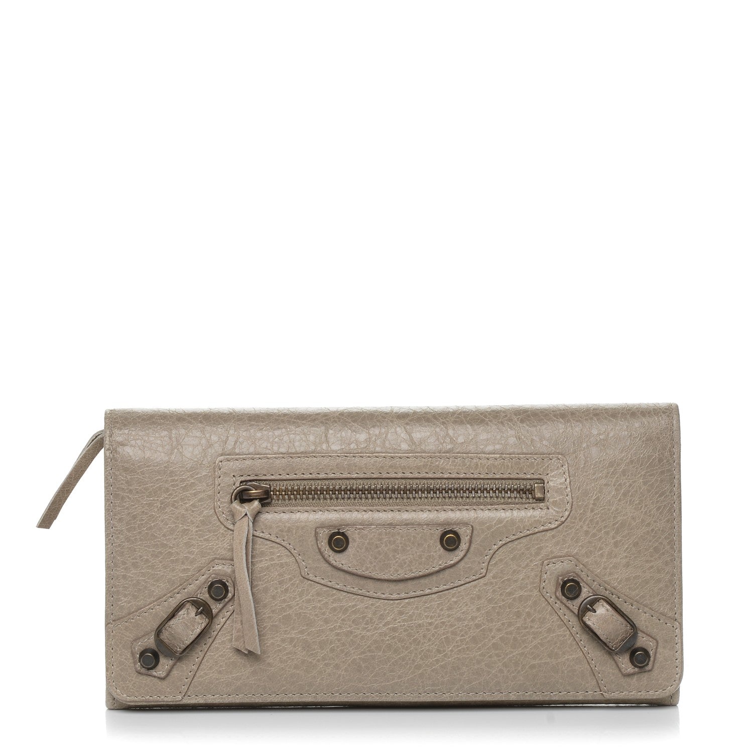 Balenciaga Agneau Classic Hardware Money Wallet Papyrus 1 of 12