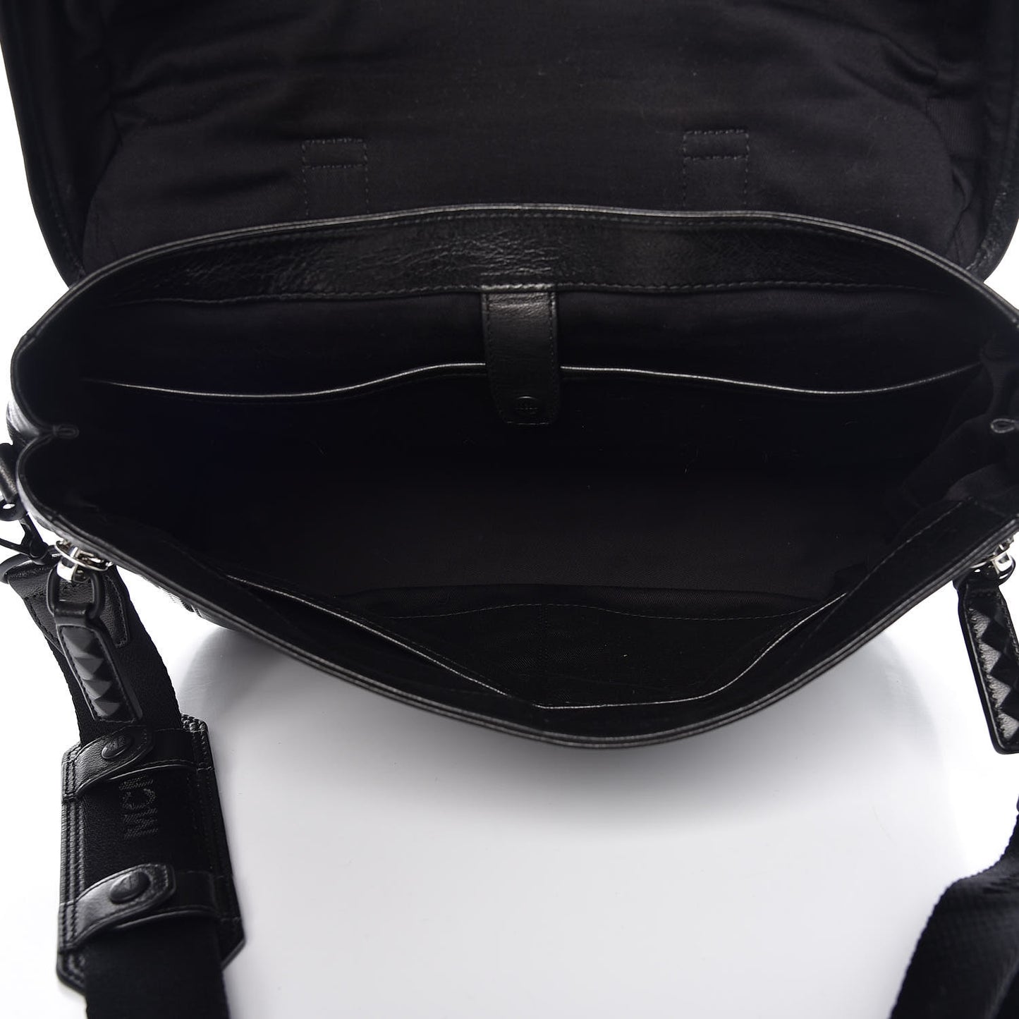 Lambskin Mens Medium Killian Messenger Bag Black