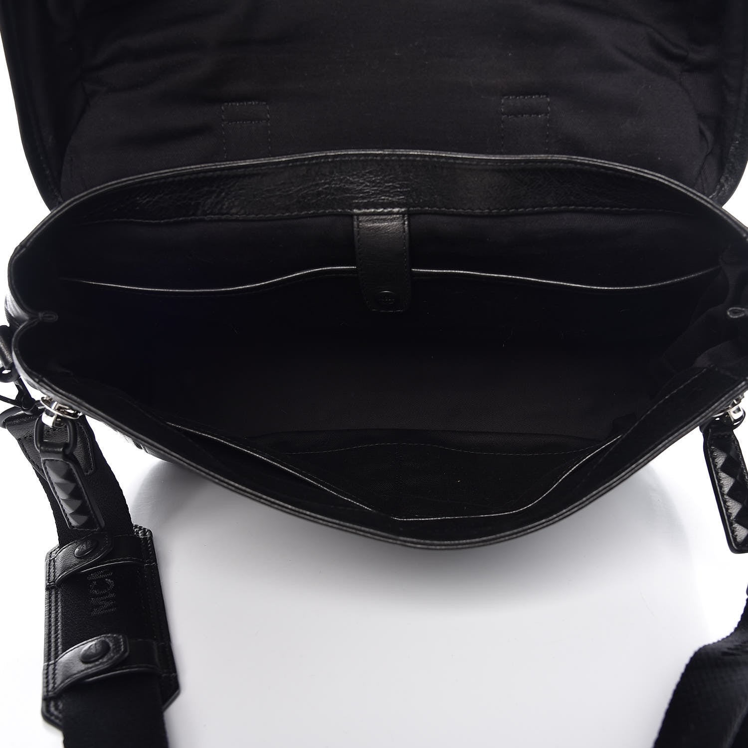 MCM Lambskin Mens Medium Killian Messenger Bag Black 5 of 14