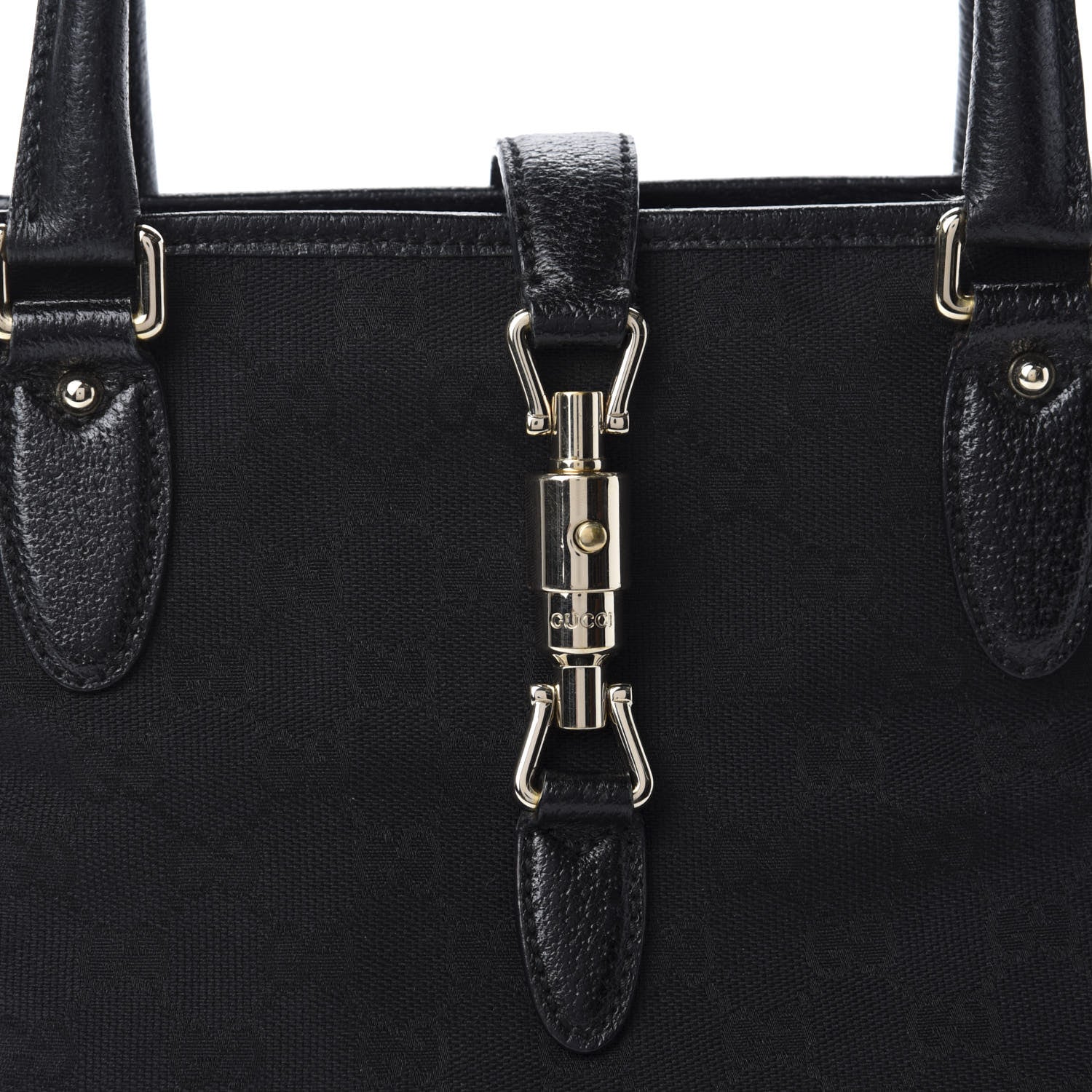 Gucci Monogram Small Jackie O Shoulder Bag Black 11 of 11