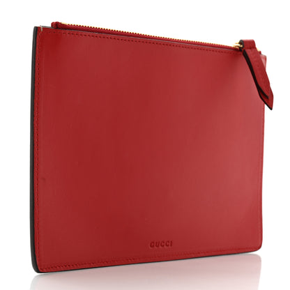 Gucci GG Supreme Monogram Merveilles Lips Zip Pouch Hibiscus Red 3 of 9