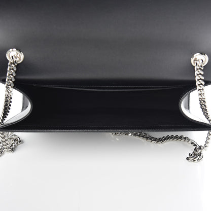 Saint Laurent Grain De Poudre Large Classic Monogram Kate Satchel Black 5 of 11