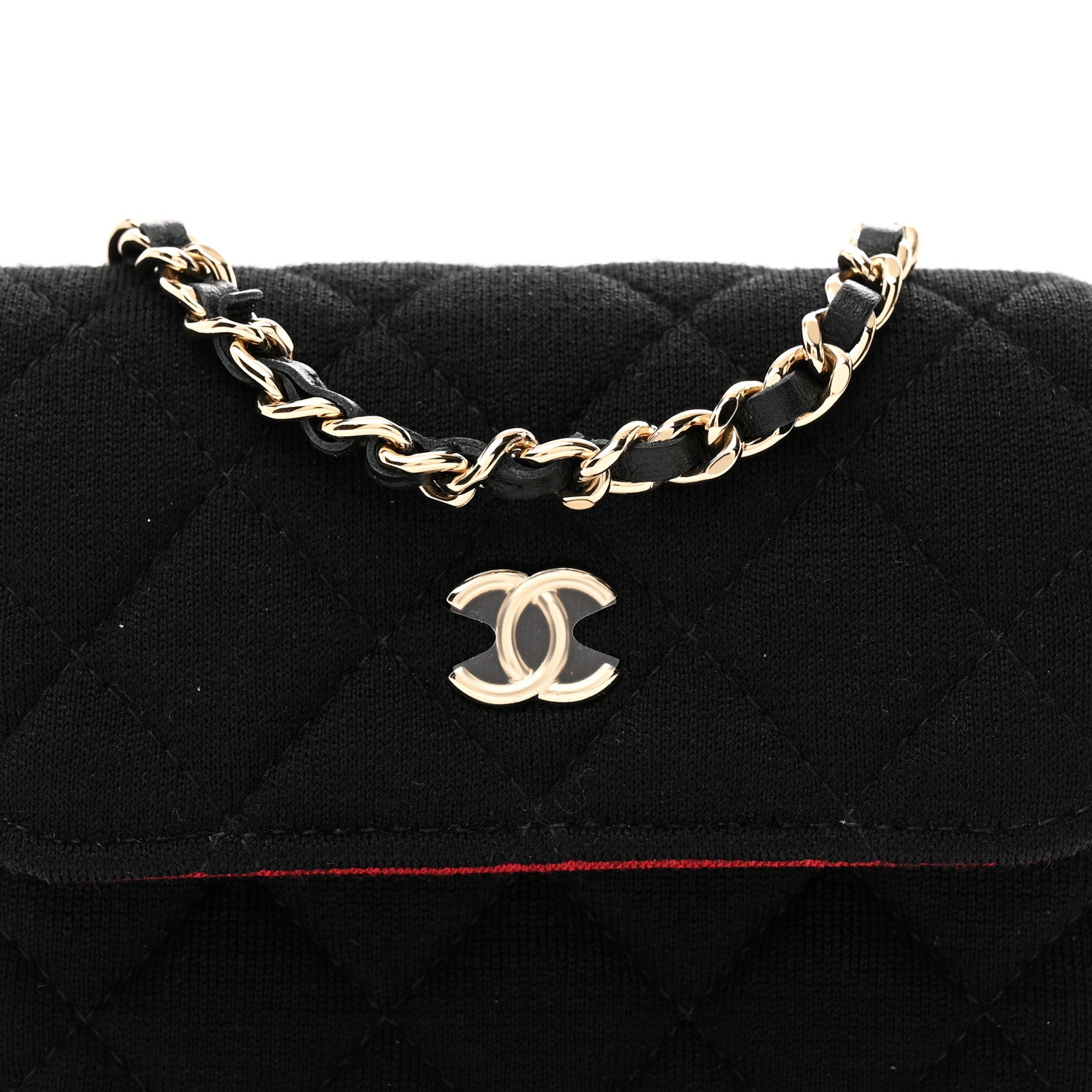Chanel Jersey Quilted Micro Mini Flap Black 8 of 11