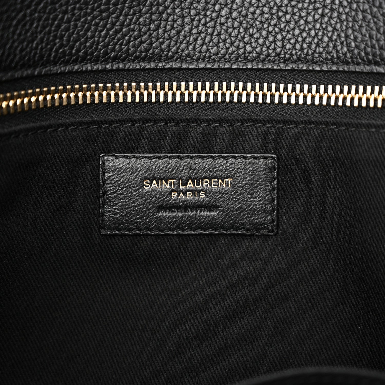 Saint Laurent Grained Calfskin Sac De Jour Souple North South Tote Black 6 of 12