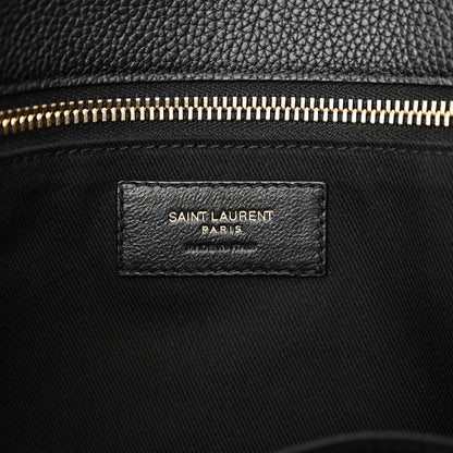 Saint Laurent Grained Calfskin Sac De Jour Souple North South Tote Black 6 of 12