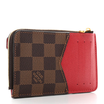 Louis Vuitton Damier Ebene Recto Verso Card Holder Red 3 of 8