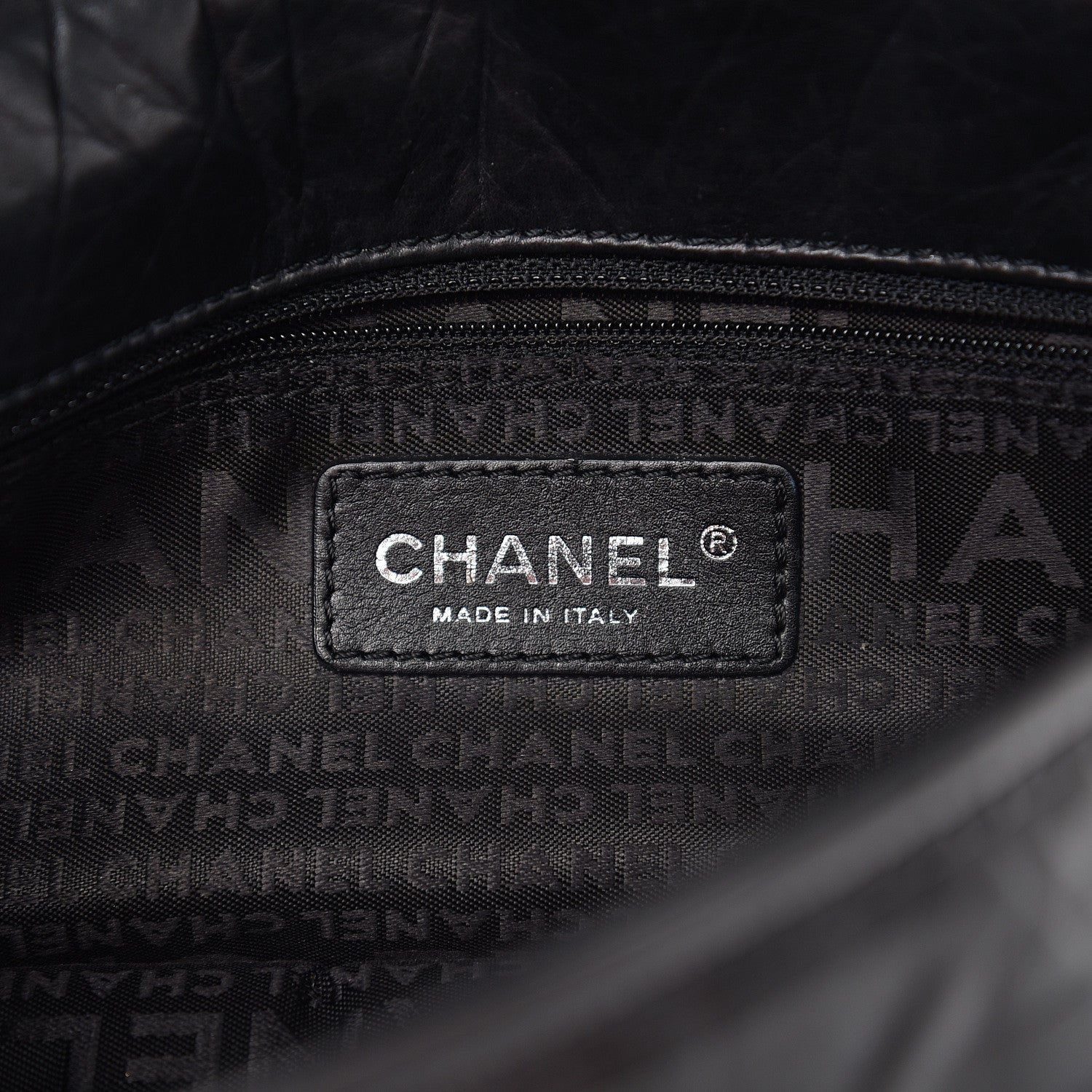 Chanel Distressed Lambskin Messenger Flap Bag Black 5 of 11
