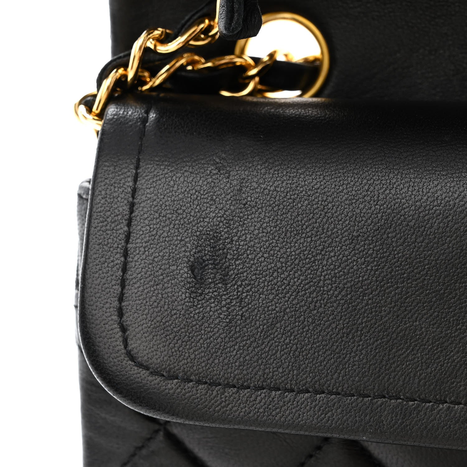 Chanel Lambskin Quilted Small Double Flap Black 13 of 14