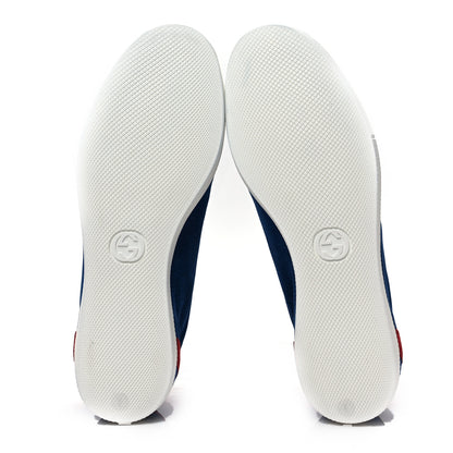 Gucci Suede Mens Softy Tek Sneakers 8 Blue 5 of 8