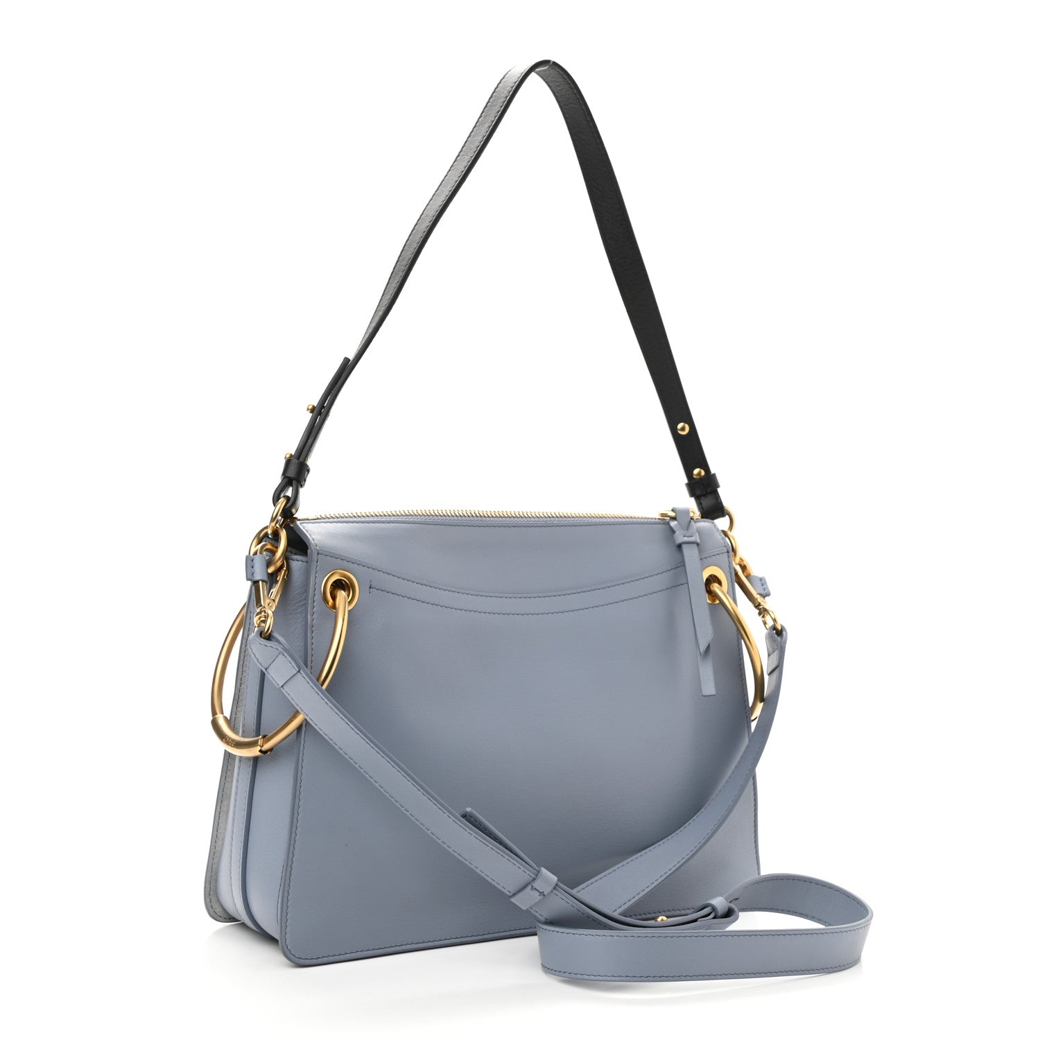 Chloe Calfskin Suede Small Roy Bag Washed Blue 2 of 9