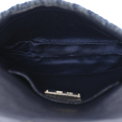 Miu Miu Denim Matelasse Crystal Chain Crossbody Bag Blue 5 of 9