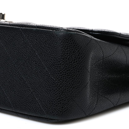 Chanel Caviar Quilted Jumbo Double Flap Black 10 of 11