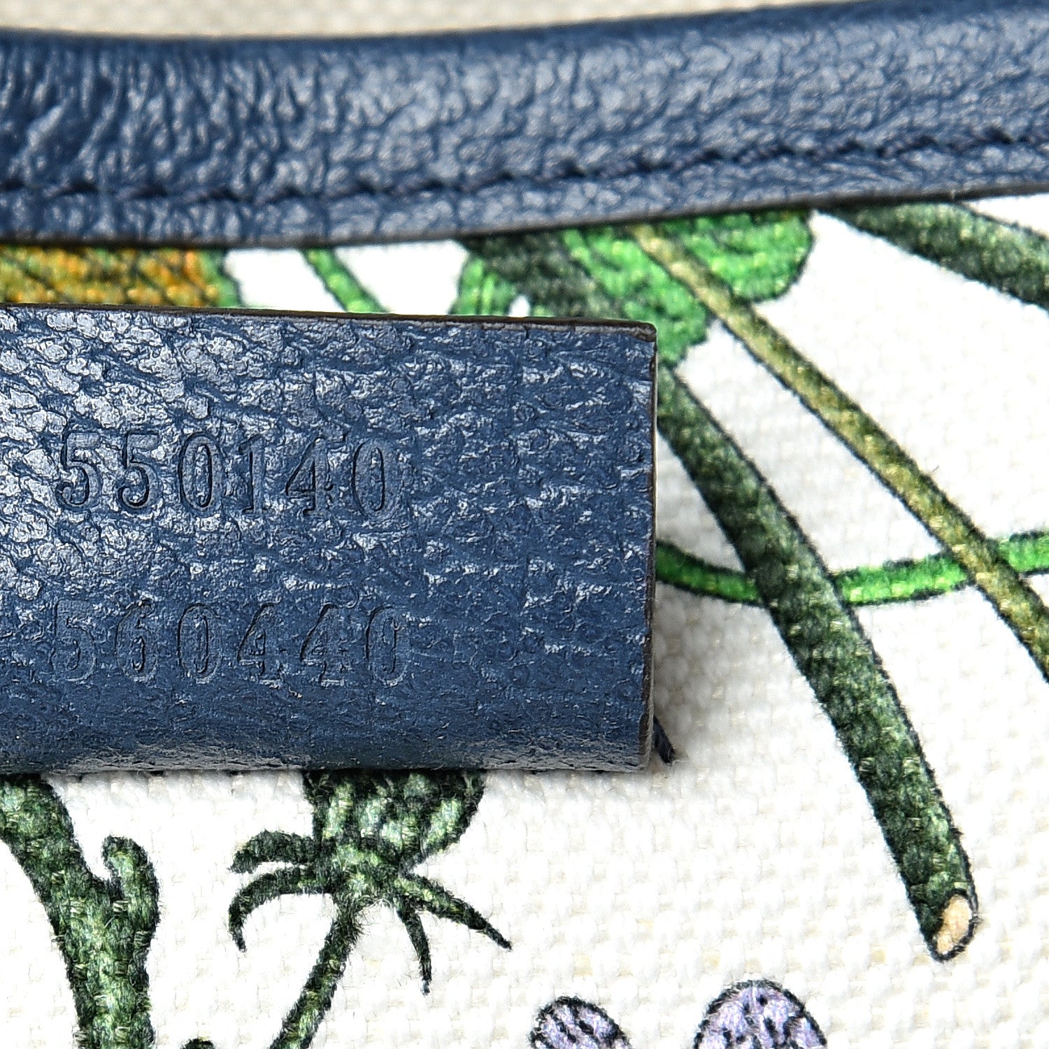 Gucci Canvas Large Flora Tote Navy Multicolor 6 of 9