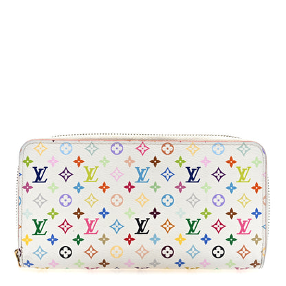 Louis Vuitton Monogram Multicolor Zippy Wallet White Litchi 1 of 7