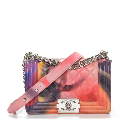 Chanel Lambskin Quilted Small Flower Power Boy Flap Multicolor 1 of 8