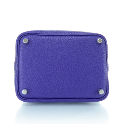 Hermes Taurillon Clemence Picotin PM Iris 5 of 8