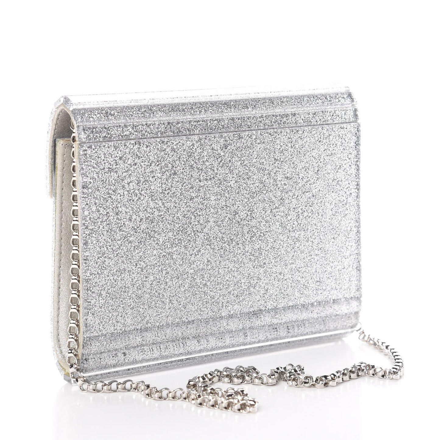 Acrylic Glitter Candy Clutch Champagne