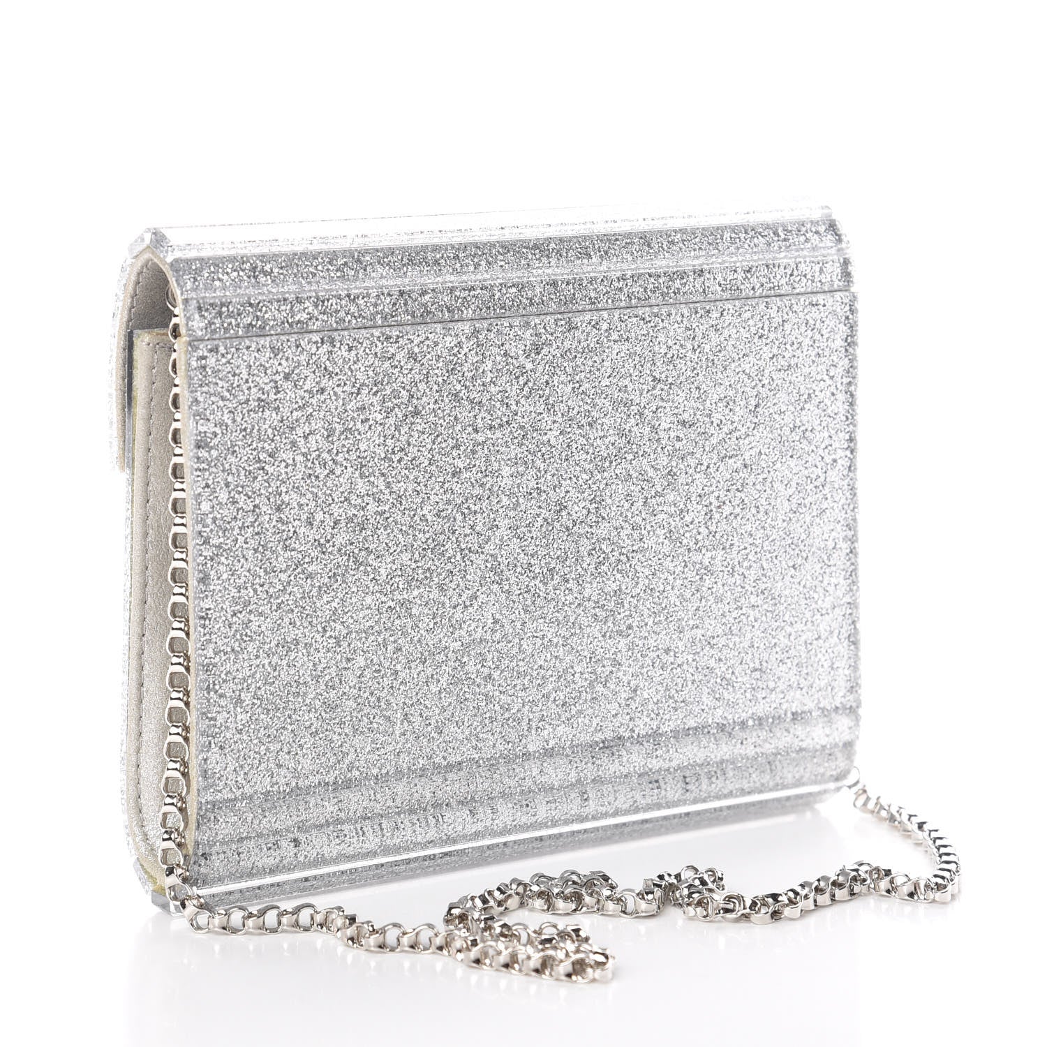 Jimmy Choo Acrylic Glitter Candy Clutch Champagne 3 of 8