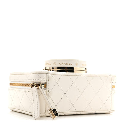 Chanel Lambskin Quilted Coco Click Bag White 4 of 13