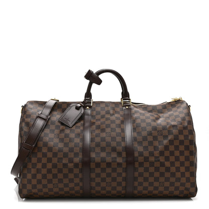 Louis Vuitton Damier Ebene Keepall Bandouliere 55 1 of 9