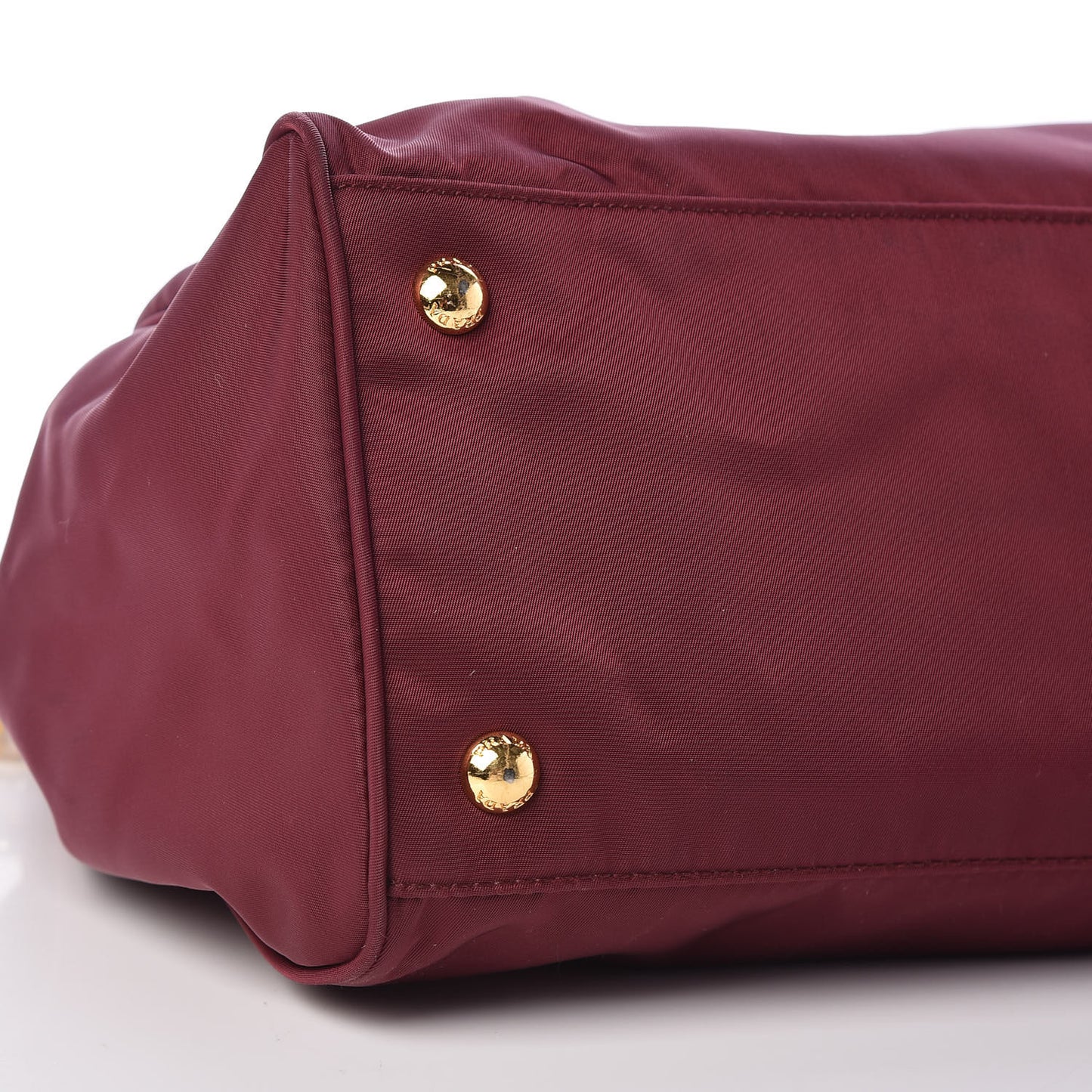 Tessuto Nylon Saffiano Tote Granato