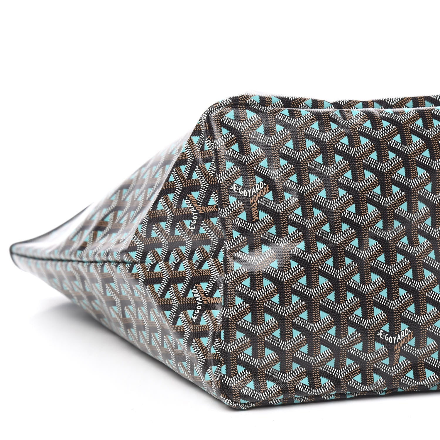 Goyard Goyardine Saint Louis Claire Voie GM Black Blue 8 of 10
