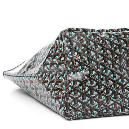 Goyard Goyardine Saint Louis Claire Voie GM Black Blue 8 of 10