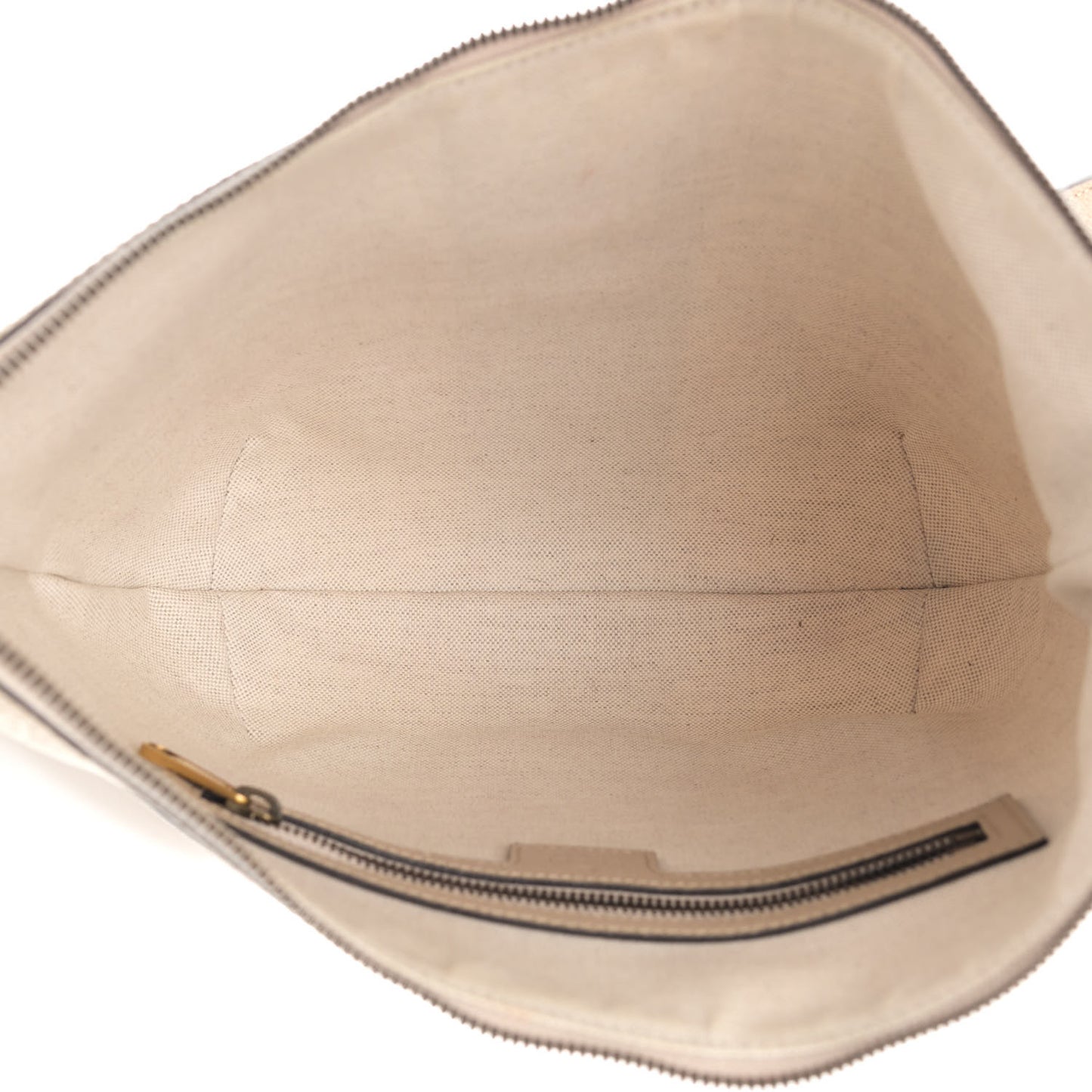 GG Supreme Monogram Textured Dollar Calfskin Web Small Ophidia Half Moon Hobo Beige Mystic White Oatmeal