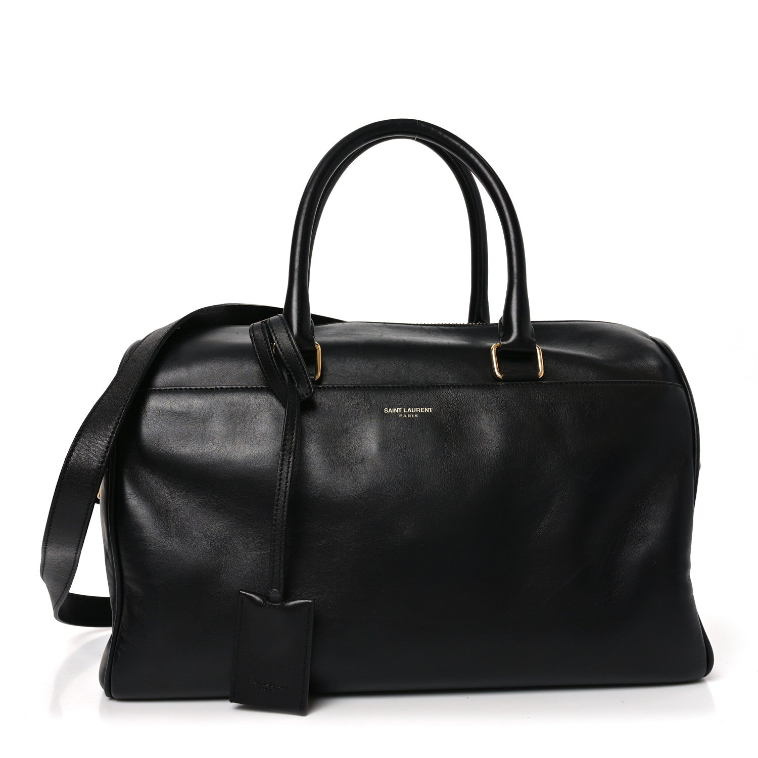 Saint Laurent Calfskin Classic Duffle 6 Black 1 of 10