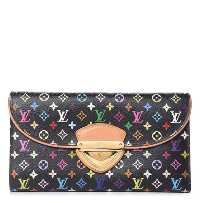 Louis Vuitton Monogram Multicolor Eugenie Wallet Black Grenade 1 of 12