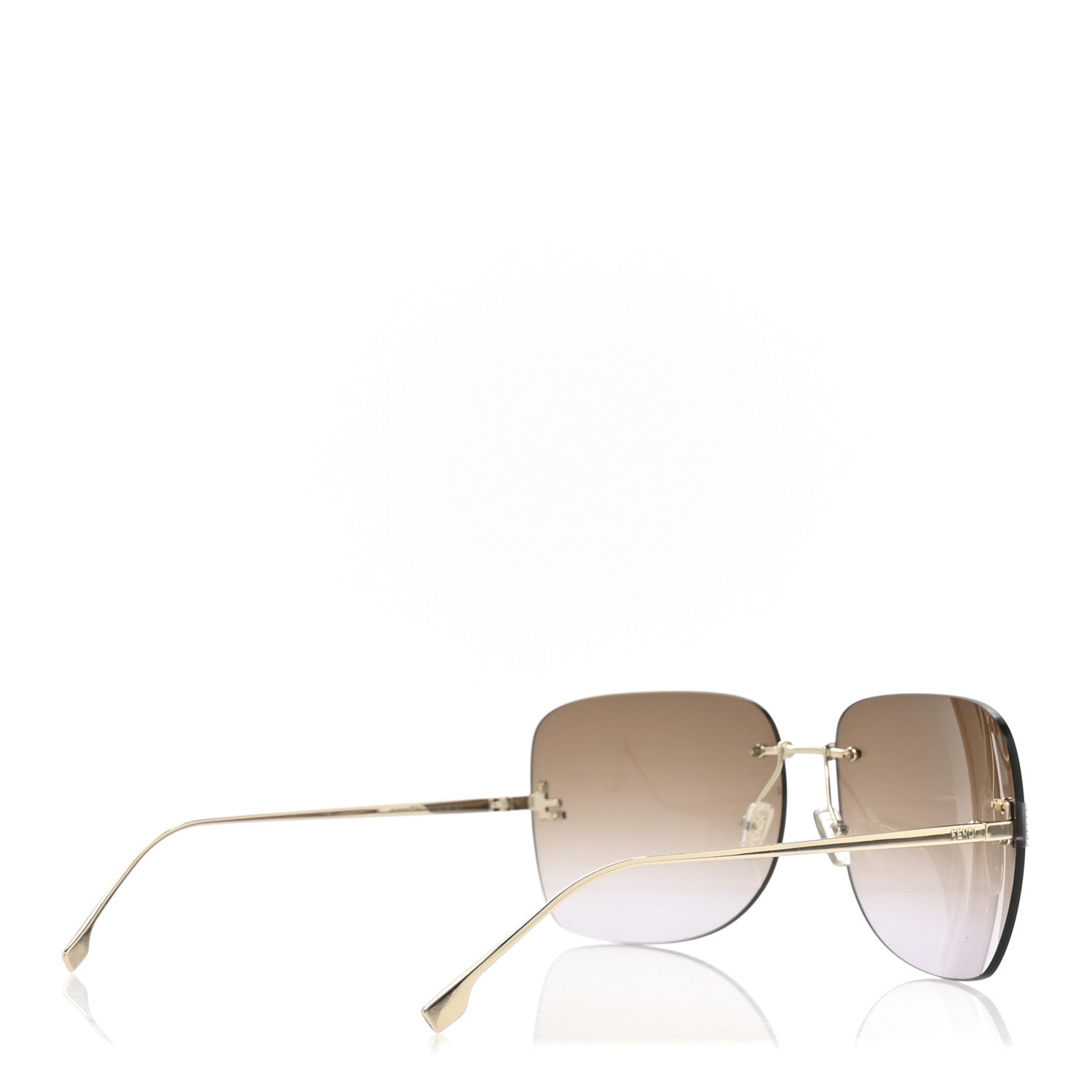 Fendi Metal Crystal Sunglasses FE4134US Gold 4 of 7