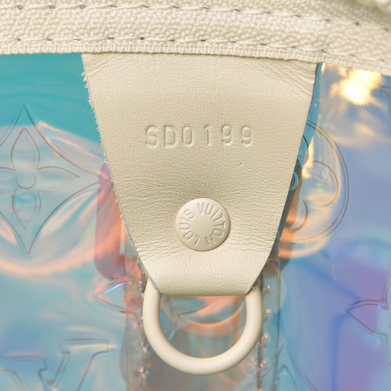 Louis Vuitton PVC Monogram Keepall Bandouliere 50 Iridescent Prism 7 of 10