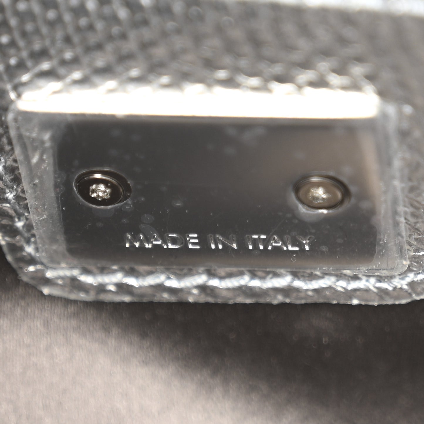 Brocade Fabric Lizard Calfskin Embossed Small Miss Sicily Satchel Silver