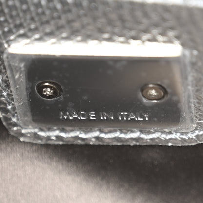 Dolce & Gabbana Brocade Fabric Lizard Calfskin Embossed Small Miss Sicily Satchel Silver 13 of 19