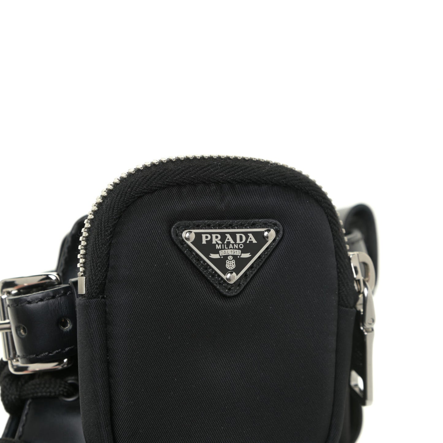 Spazzolato Rois Nylon Metal Triangle Logo Monolith Pouch Pocket 55mm Boots 39.5 Black