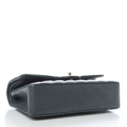 Chanel Caviar Quilted Medium Double Flap Dark Grey 4 of 11