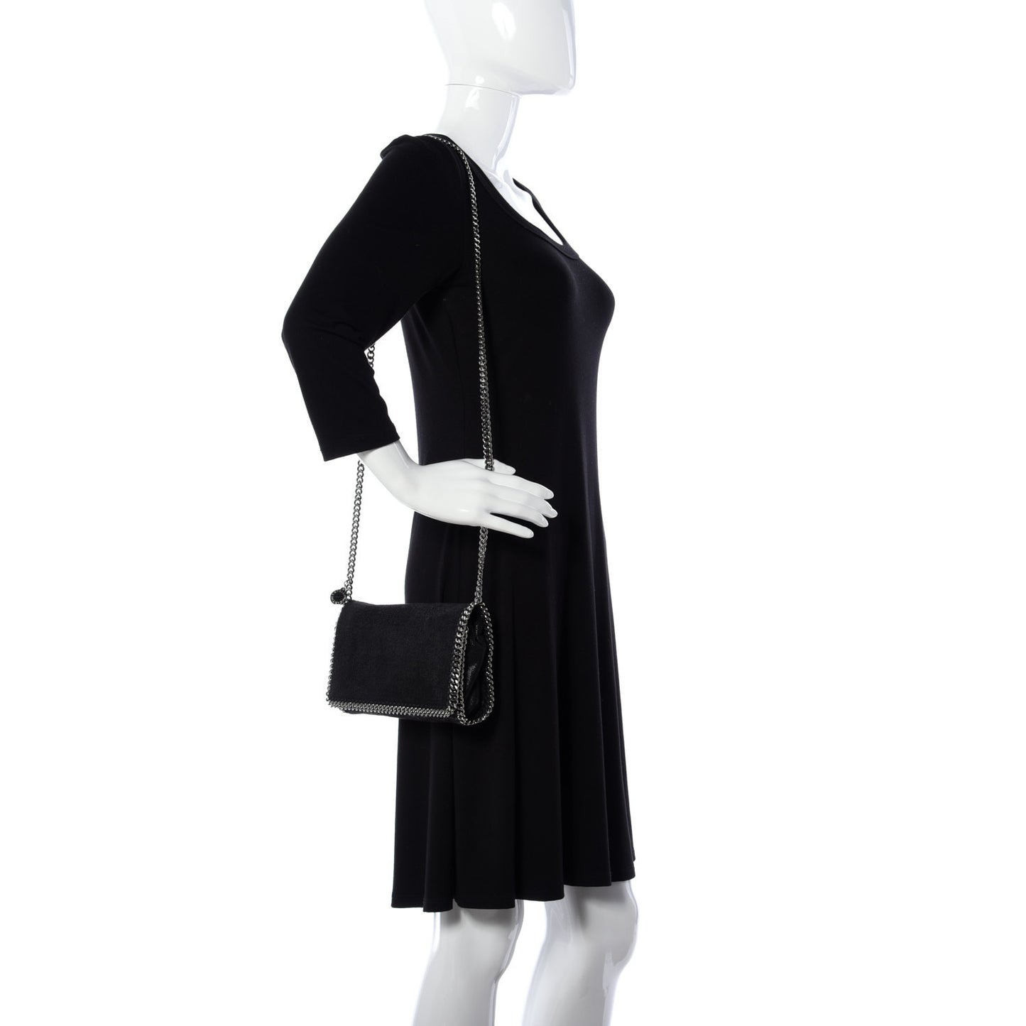 Shaggy Deer Falabella Crossbody Bag Black