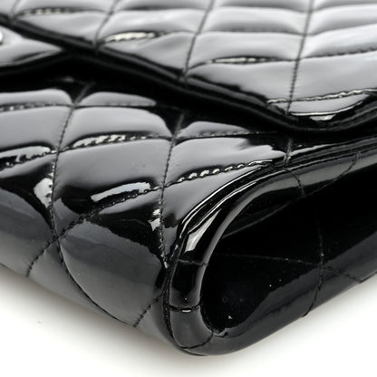Chanel Patent Quilted Clutch with Chain Flap Black 10 of 10