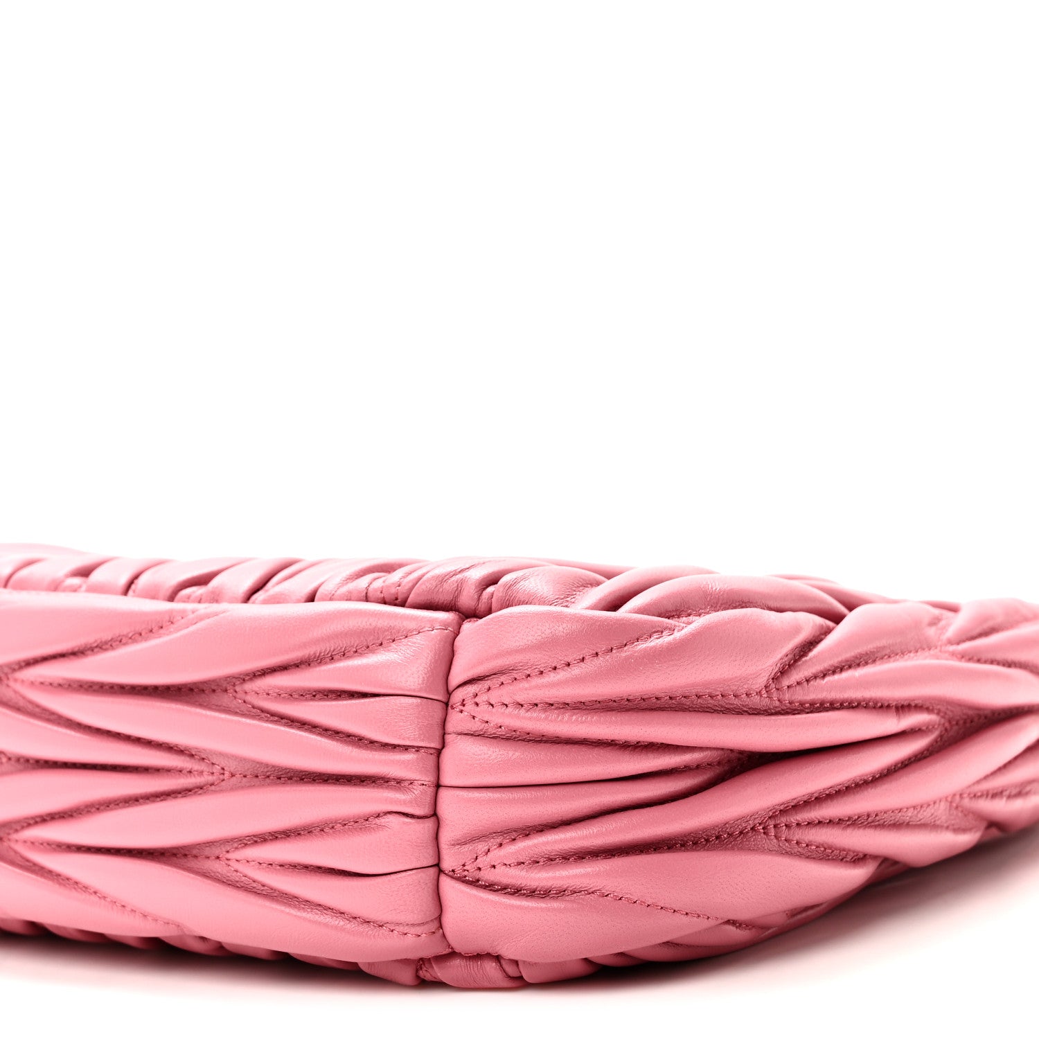 Miu Miu Nappa Matelasse Small Wander Hobo Pink 9 of 9