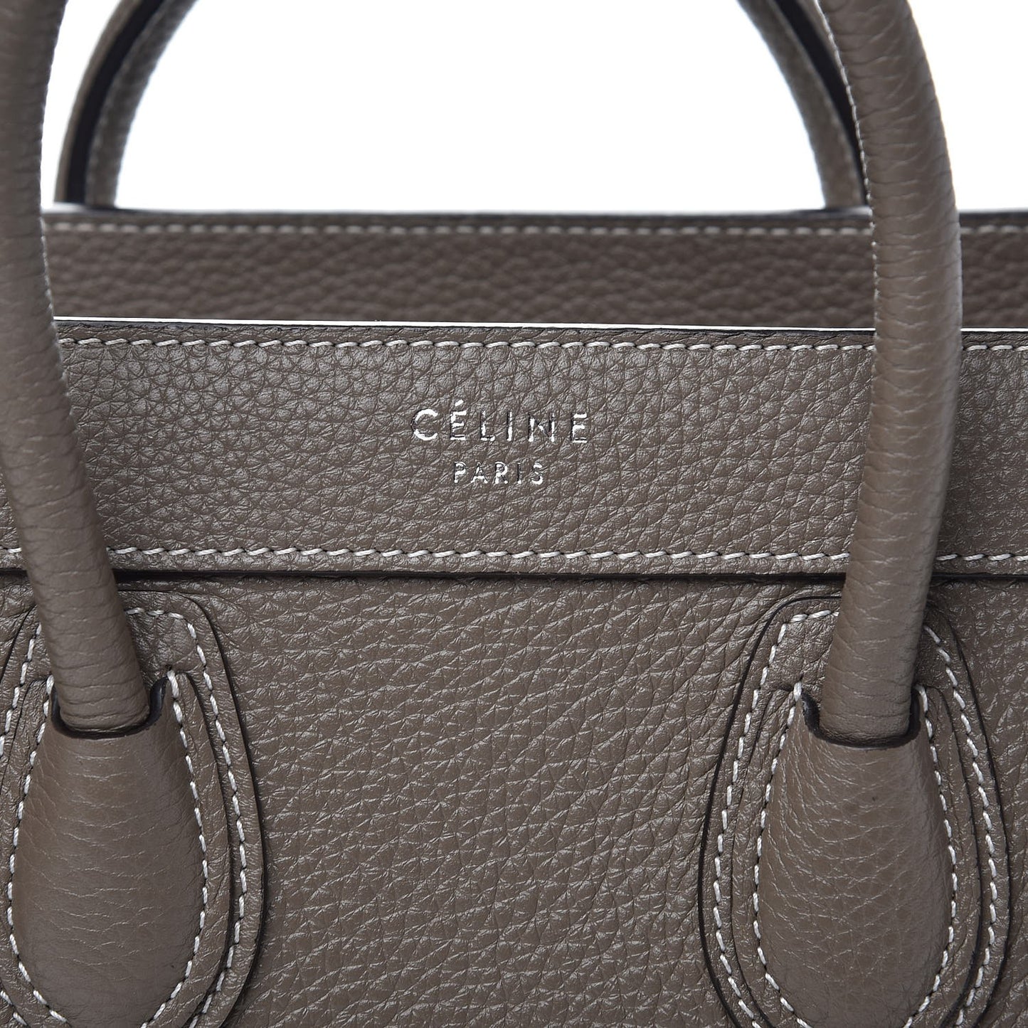 Drummed Calfskin Nano Luggage Souris