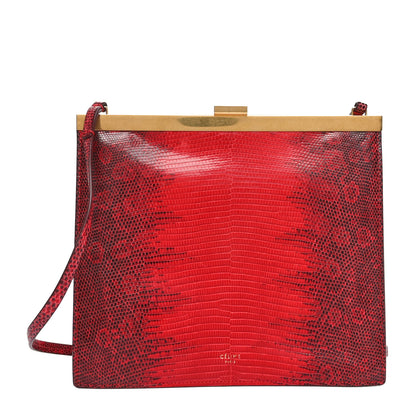 Celine Lizard Mini Clasp Bag Red 1 of 10
