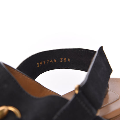 Gucci Suede Horsebit Amstel Slingback Clogs 38.5 Black 11 of 17