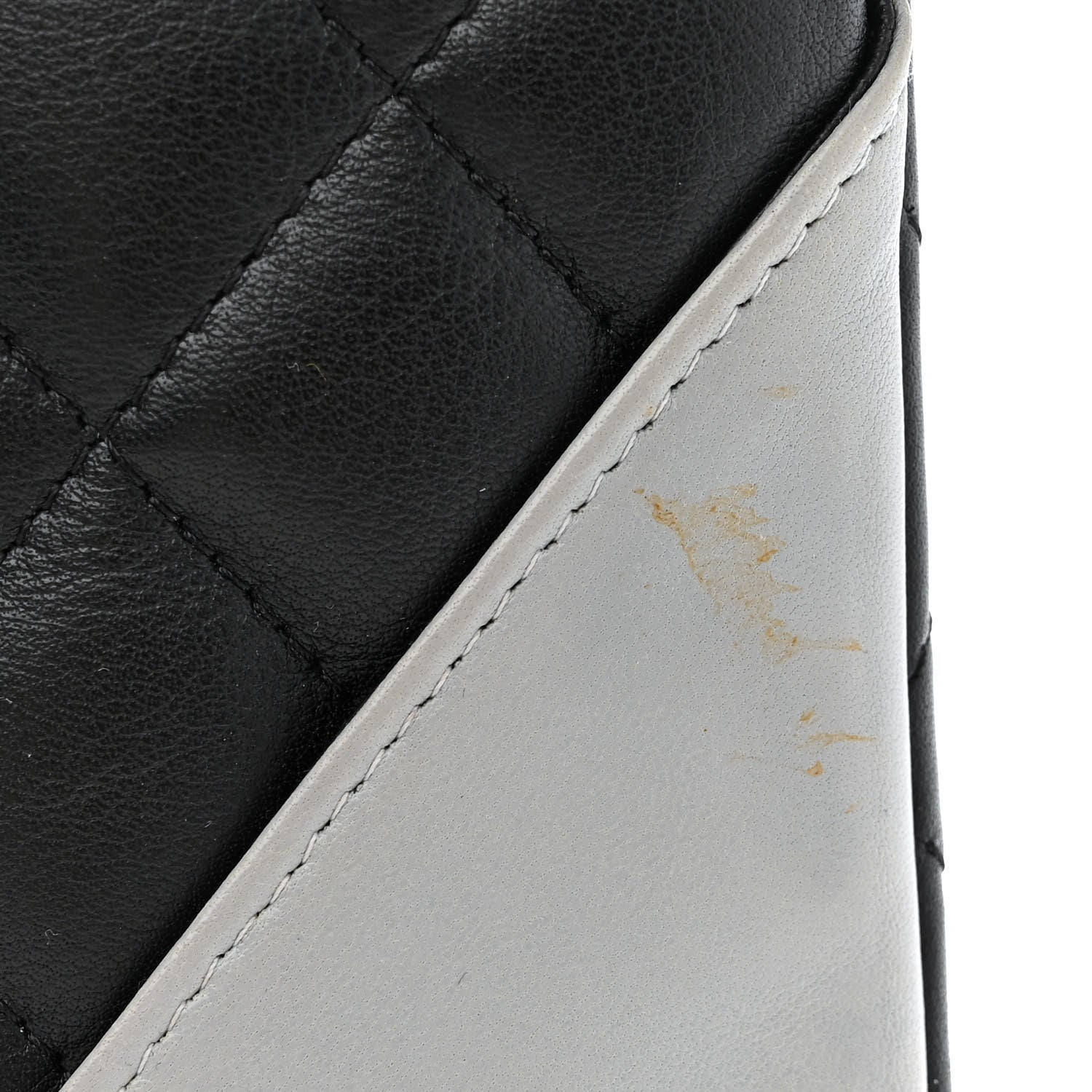 Chanel Calfskin Cambon Flat Tote Black Grey 14 of 17