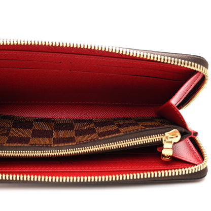 Louis Vuitton Damier Ebene Clemence Wallet Cherry 5 of 7