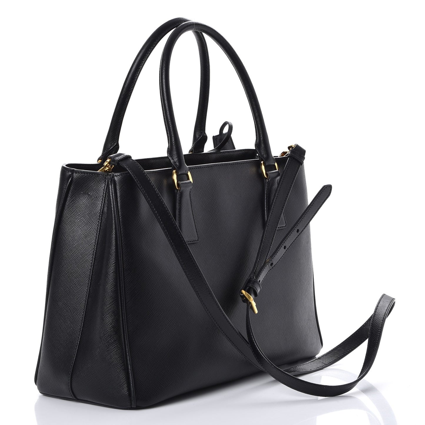 Saffiano Lux Medium Tote Nero Black