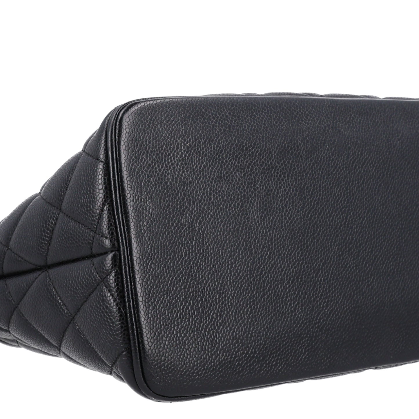 Caviar Quilted Medallion Tote Black
