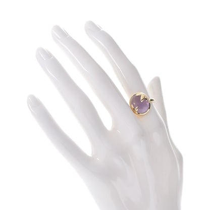 Tiffany 18K Yellow Gold Amethyst Paloma Picasso Olive Leaf Ring 7 2 of 5