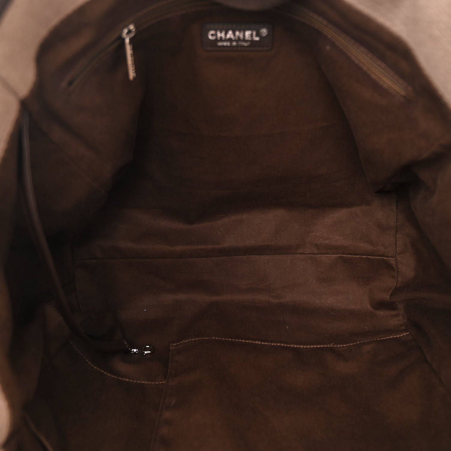 Chanel Canvas Medium Deauville Tote Beige Brown 5 of 10