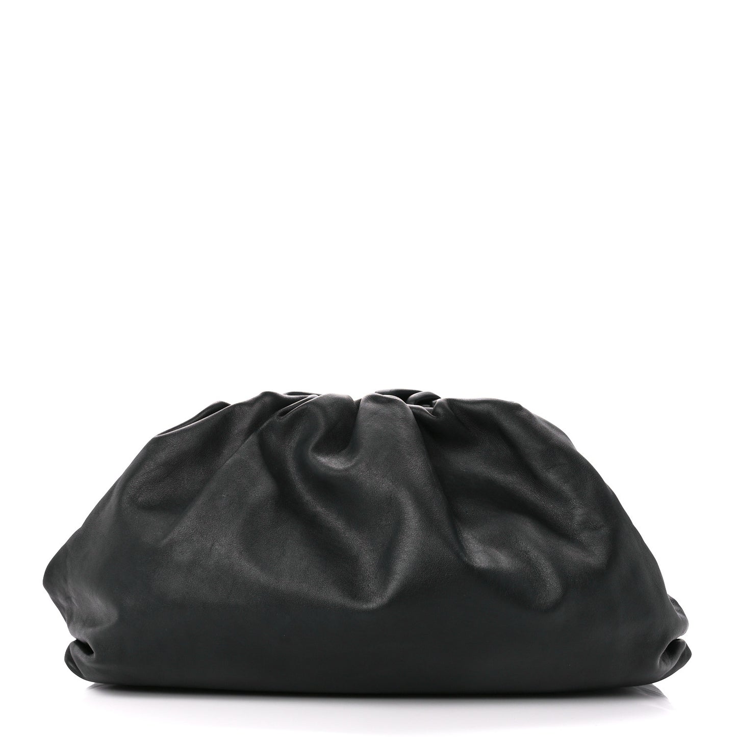 Smooth Butter Calf The Pouch Oversized Clutch Black