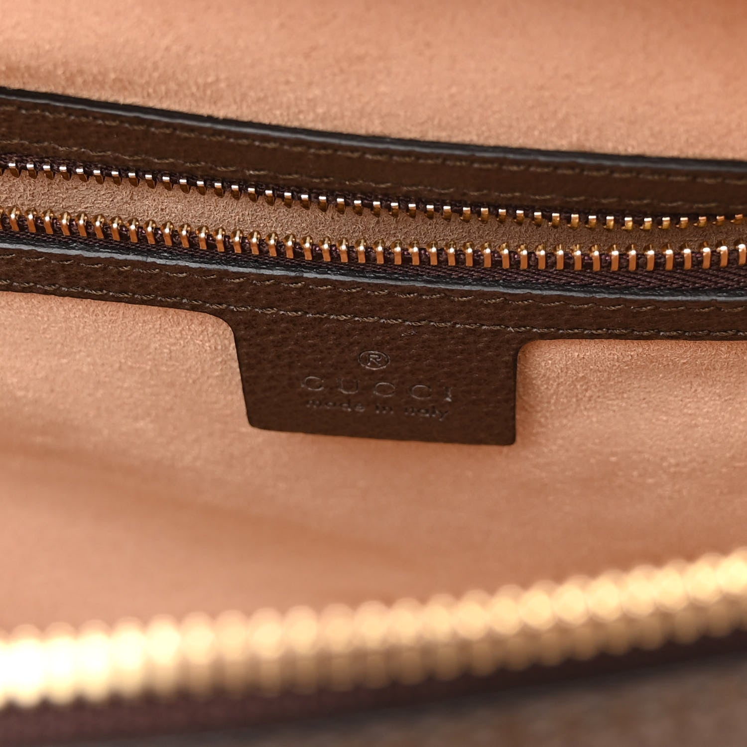 Gucci GG Supreme Monogram Web Small Ophidia Top Handle Shoulder Bag Brown 6 of 9